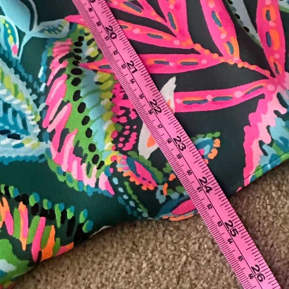 Lilly Pulitzer Tropical Print Tank Top - Green and Pink - Picture 5 of 5
